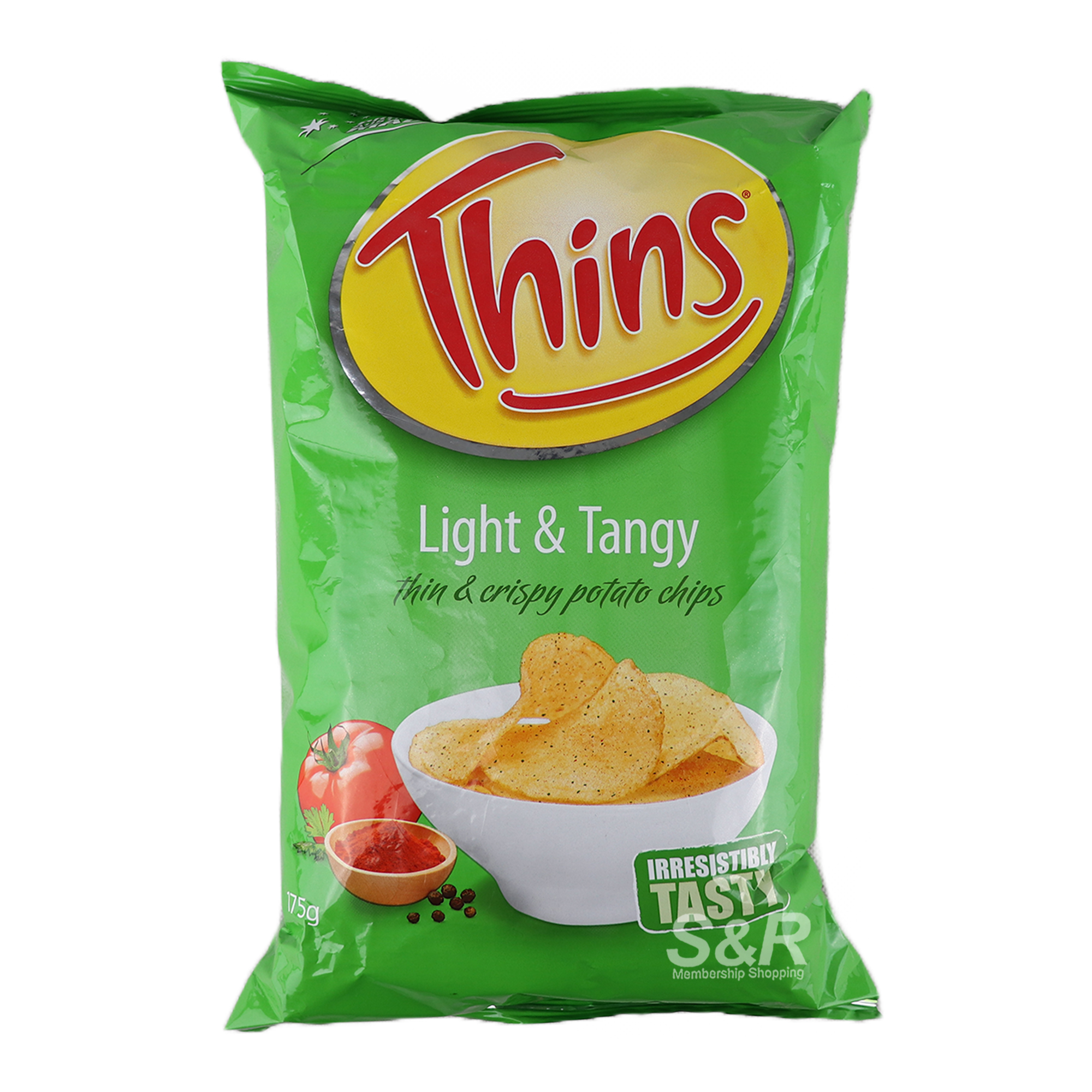 Thins Light & Tangy Potato Chips 175g